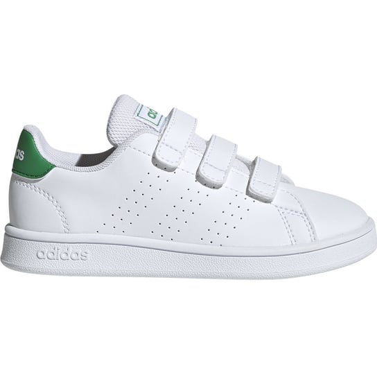 Buty dla dzieci adidas Advantage C biało-zielone EF0223 Adidas
