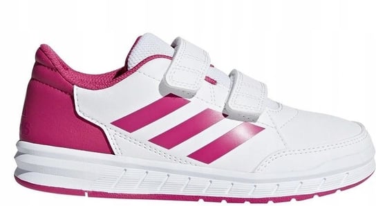Buty dla dzieci adidas AltaSport CF K biało różowe D96828 Adidas
