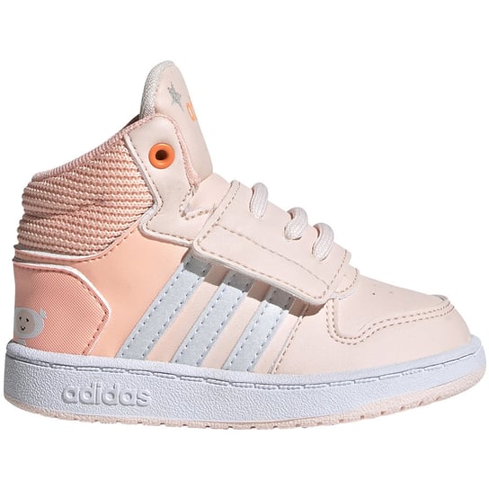 Buty dla dzieci adidas Hoops Mid różowe FW4924 Adidas