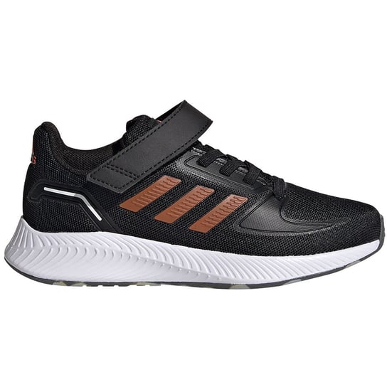 Buty dla dzieci adidas Runfalcon 2.0 czarno-pomarańczowe FZ0116 Adidas