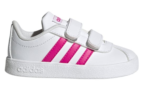 Buty dla dzieci adidas Vl Court 2.0 Cmf biało-różowe EG3890 Adidas
