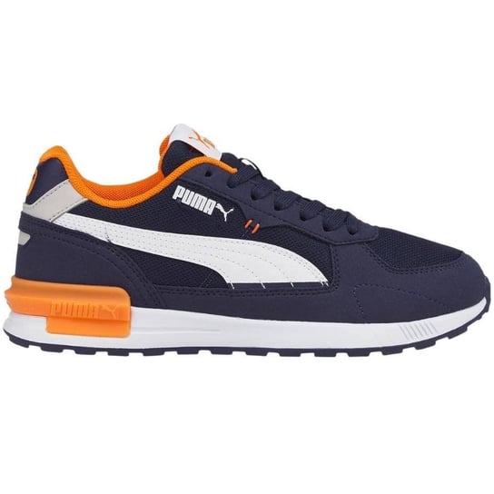 Buty Dla Dzieci Puma Graviton Jr Granatowo-Pomarańczowe 381987 06-37 Puma