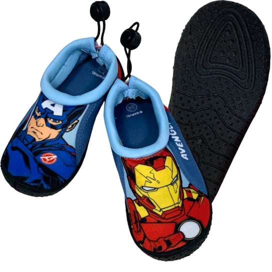Buty Do Wody Pływania Dla Dzieci Na Plażę Jeżowce Ochronne Avengers Marvel Iron Man Kapitan Ameryka (28) Hopki