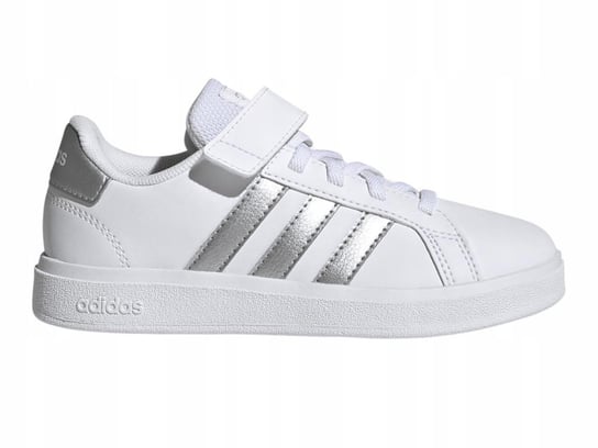 Buty dziecięce ADIDAS GRAND COURT GW6516 sportowe biało srebrne 30 Adidas