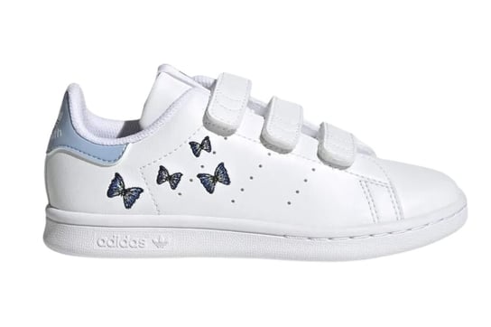 Buty dziecięce Adidas Originals Stan Smith białe na rzepy-35 Adidas