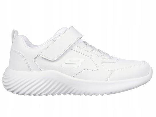 BUTY dziecięce SKECHERS sportowe 405626L-WHT lekkie białe na rzepę 34 SKECHERS