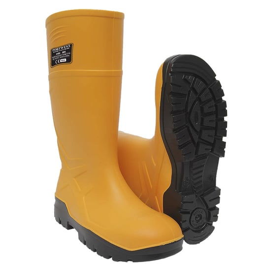 Buty Kalosze bezpieczne z PU S5 CI FO Żółty 43 Portwest