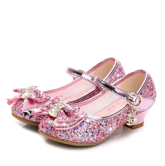 Buty księżniczki na obcasie różowe-26 Mixparty
