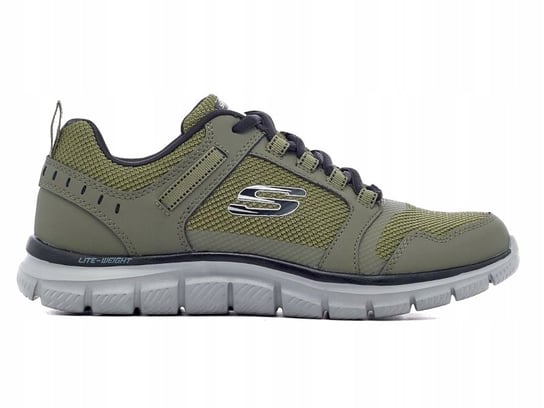 BUTY męskie SKECHERS lekkie 232001-OLBK khaki 44 SKECHERS