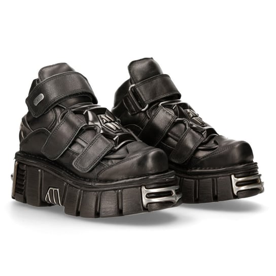 Buty New Rock Itali Negro, Nomada Negro, Tower Negro Acero [M-285-S1]-41 NEW ROCK