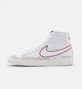 Buty Nike Blazer Mid '77 Białe Czerwone (DQ0796-100) 45EU Nike