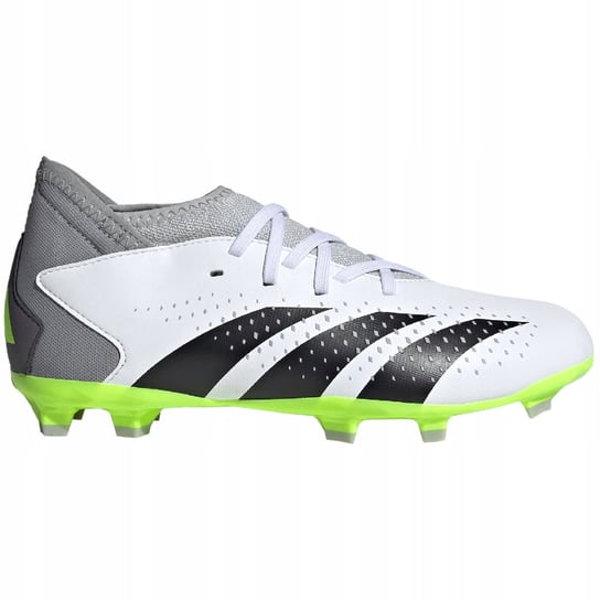 Buty piłkarskie dla dzieci adidas Predator Accuracy.3 FG biało-szare IE9504 Adidas