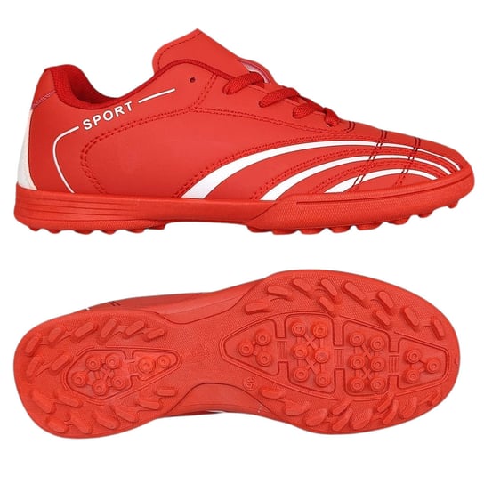 Buty piłkarskie turfy dla dzieci, rozmiar 38, czerwone Inna marka