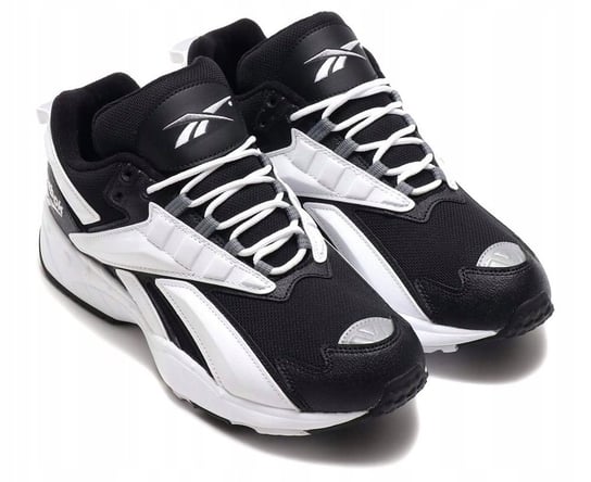 Buty REEBOK Sportowe Sneakersy Skórzane Damskie Wygodne Modne Stylowe Czarno Białe 36 Reebok