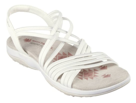 Buty sandały damskie Skechers Reggae Slim - Sunnyside (163185-WHT)-39 SKECHERS
