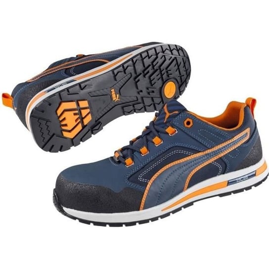 Buty sportowe niskie CROSSTWIST LOW S3 HRO SRC niebiesko/pomarańczowe P47 - PUMA - 643100-T.47 Inna marka