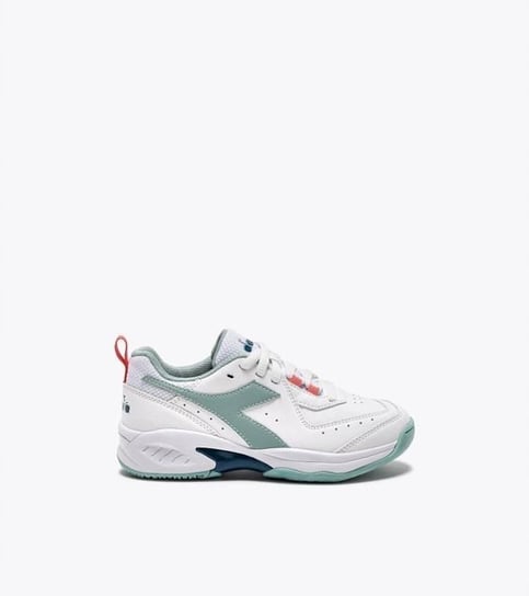 Buty tenisowe dziewczęce Diadora S.Challenge 5 SL JR. white/surf spray/legi Diadora