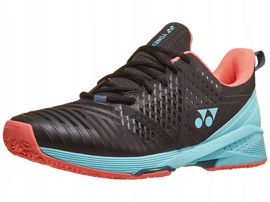 Buty tenisowe męskie Yonex Power Cushion Sonicage 3 Clay black/sky blue 42 Yonex