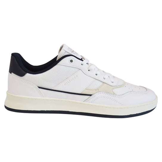 Buty Tommy Hilfiger Retro Court Mix Cupsole białe - FM0FM04006 YBR-40 Tommy Hilfiger