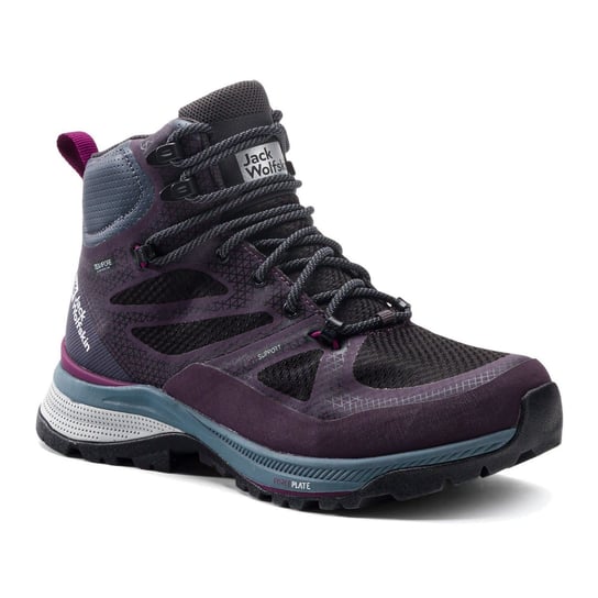 Buty trekkingowe damskie Jack Wolfskin Force Striker Texapore Mid fioletowe 4038873 39,5 Jack Wolfskin