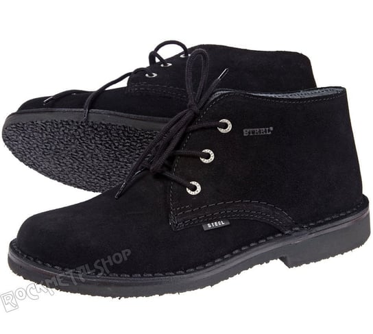 buty zamszowe STEEL - BLACK "SZCZURKI"-44 Steel