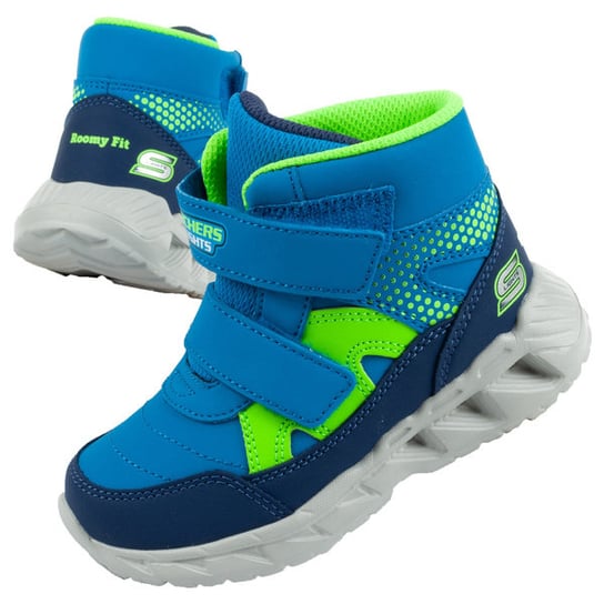 Buty zimowe na rzepy Skechers [401507N/NVLM] LED-24 Inna marka