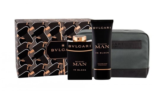 Bvlgari, Man In Black, zestaw kosmetyków, 2 szt. + kosmetyczka Bvlgari