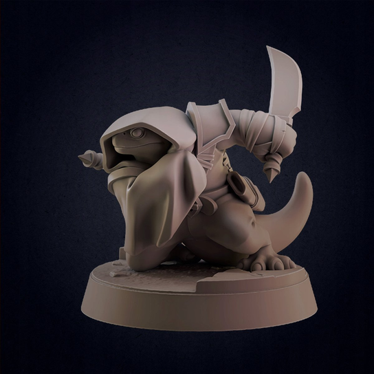 Lizard Assassin Lizard Assassins - Jaszczur Zabójca (Wersja A) - Figurka DnD ...