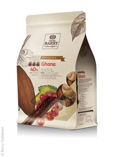Cacao Barry Ghana Czekolada Mleczna Origin 2,5 Kg Callebaut