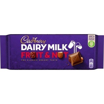 Cadbury czekolada mleczna z owocami i orzechami 180 g Inny producent