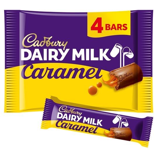 Cadbury Dairy Milk Caramel 4x37g Multipack Cadbury