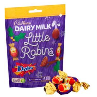 Cadbury Dairy Milk Little Robins Daim 77g Inna marka