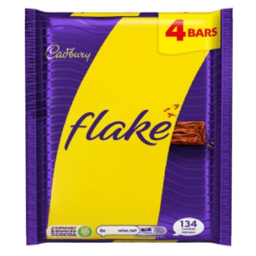 Cadbury Flake batony z delikatnie kruchej czekolady 4x20 g Cadbury