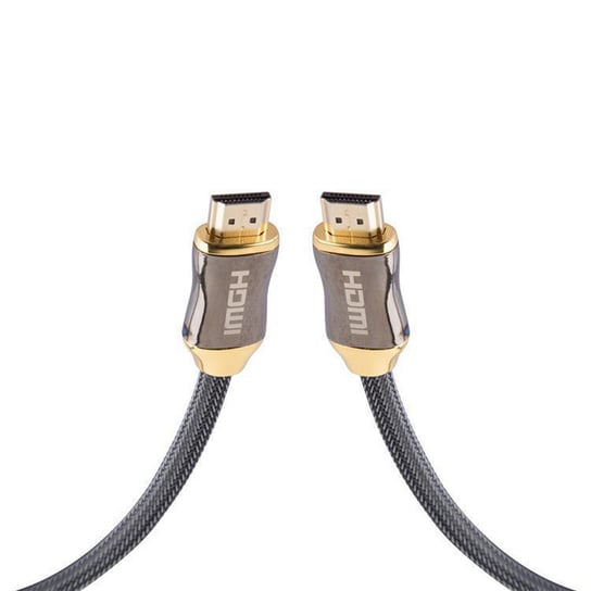 Cadorabo 3 m HQ HDMI Cable 2.0 / 1.4a High Speed z Ethernet, ochrona nylonowa, Ultra HD 4K - 3D Ready ARC 1080p / 2160p z pozłacanymi złączami w kolorze czarnym Cadorabo