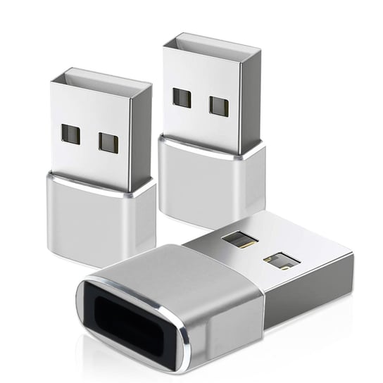 Cadorabo 3x Adapter USB w SREBRNY - USB C do USB Adapter Converter Cadorabo