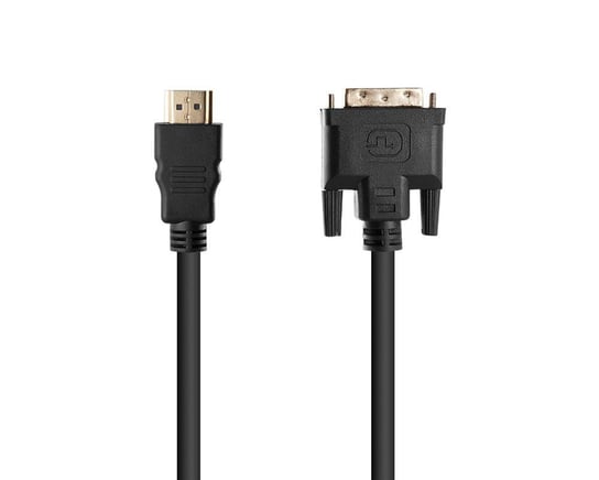 Cadorabo 5 m HQ Kabel HDMI do DVI o dużej prędkości - 3D Ready - Kabel HDMI do DVI z pozłacanymi wtyczkami w kolorze czarnym Cadorabo