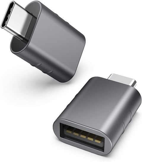 Cadorabo Adapter USB w SZARY - Konwerter z USB na USB C Cadorabo