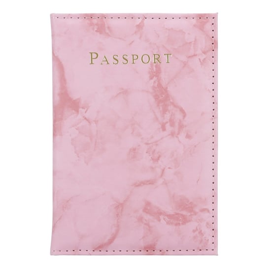 Cadorabo Marmur Róż skórzana okładka na paszport i karty- 2-częściowy zestaw torebek na jeden paszport i jeden dowód w modnym wzorze Cadorabo