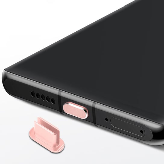 Cadorabo Nasadka ochronna kompatybilna z USB C w Różowe Złoto - Pyłoszczelna wtyczka ochronna przed kurzem  do  ładowania Cadorabo