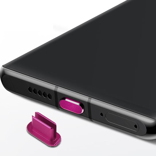 Cadorabo Nasadka ochronna kompatybilna z USB C w Różowy - Pyłoszczelna wtyczka ochronna przed kurzem  do  ładowania Cadorabo