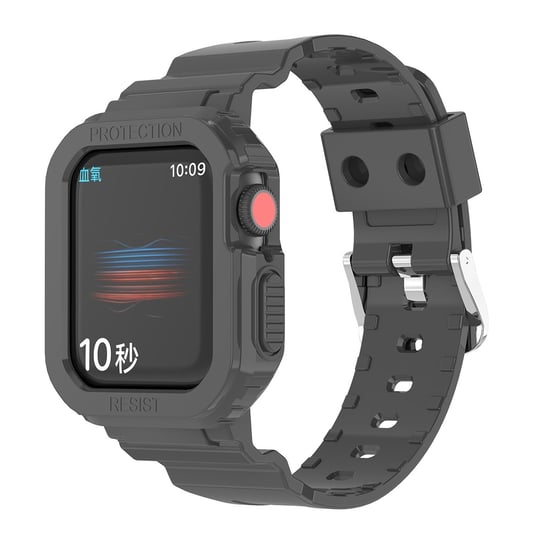 Cadorabo Pasek TPU kompatybilny z Apple Watch (Series 7 / 8) 41mm, (SE / Series 4 / 5 / 6) 40mm i (Series 1 / 2 / 3) 38mm w CZARNY - Wymienny pasek na rękę odpowiedni dla Twojego Smartwatcha Cadorabo