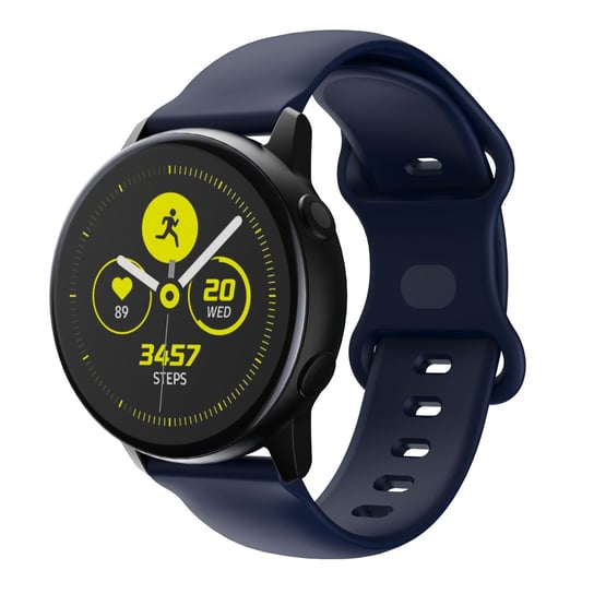 Cadorabo Silikonowa pasek 20mm kompatybilny z Samsung Galaxy Watch 42mm / 3 / 4 / 5 / Sport w NIEBIESKI - Wymienna opaska do Huawei Watch 2 do Nokia Steel do LG Watch Sport itp. Cadorabo