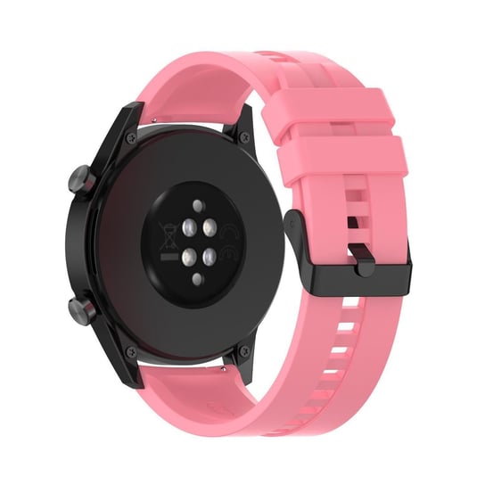 Cadorabo Silikonowy pasek do zegarka 22mm kompatybilna z Samsung Galaxy Gear S3 / Gear 2 w RÓŻOWY -Zastępczy pasek do zegarka Huawei Watch GT dla Watch 2 Pro dla Ticwatch Pro dla Pepple Time i więcej Cadorabo