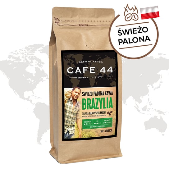 Cafe44, kawa ziarnista Brazylia, 1 kg AGRO MMK