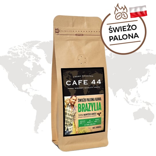 Cafe44, kawa ziarnista Brazylia, 200 g AGRO MMK