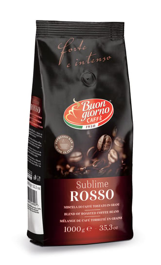 Caffe Buon Giorno Sublime ROSSO 1kg Włoska Kawa Ziarnista / Caffe BuonGiorno Inna marka