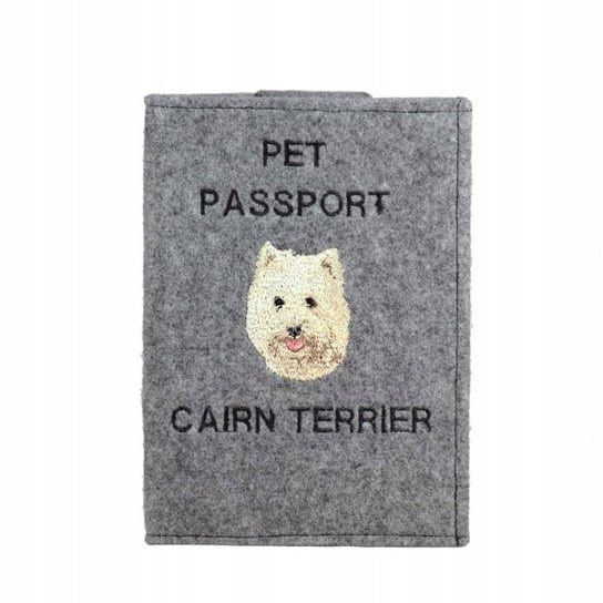 Cairn Terrier Haftowany pokrowiec na paszport Inna marka