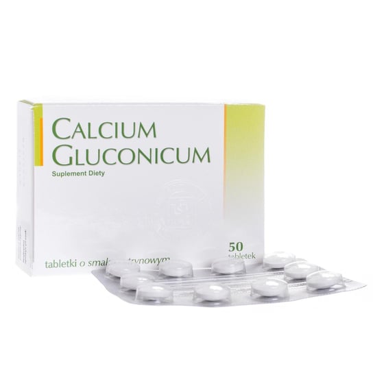 Calcium Gluconicum, suplement diety, 50 tabletek Hasco-Lek