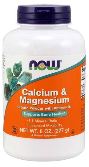 Calcium & Magnesium (227 g) Now Foods