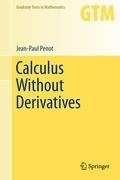 Calculus Without Derivatives Penot Jean-Paul